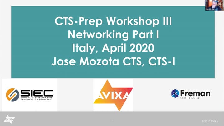 CTS Workshop Online in italiano - 3/4 - Networking (prima parte)