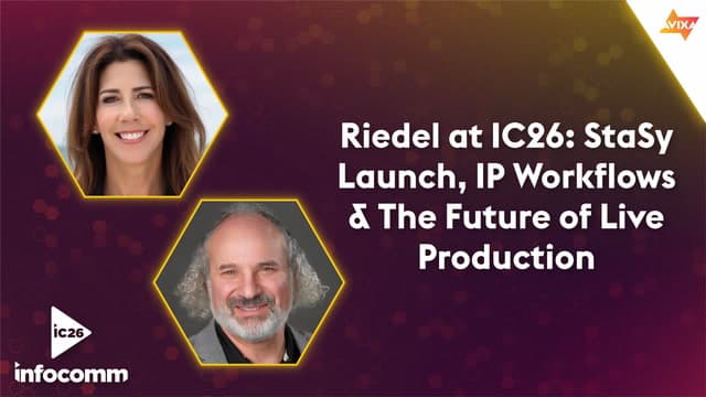 Riedel at IC26: StaSy Launch, IP Workflows & The Future of Live Production