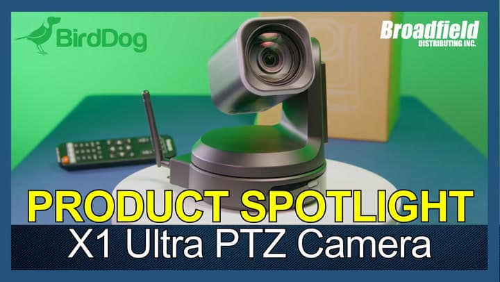 BirdDog X1 Ultra - 4K Wireless NDI PTZ Camera