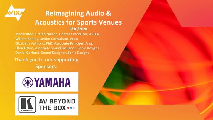 Reimagining Audio and Acoustics for Sports Venues